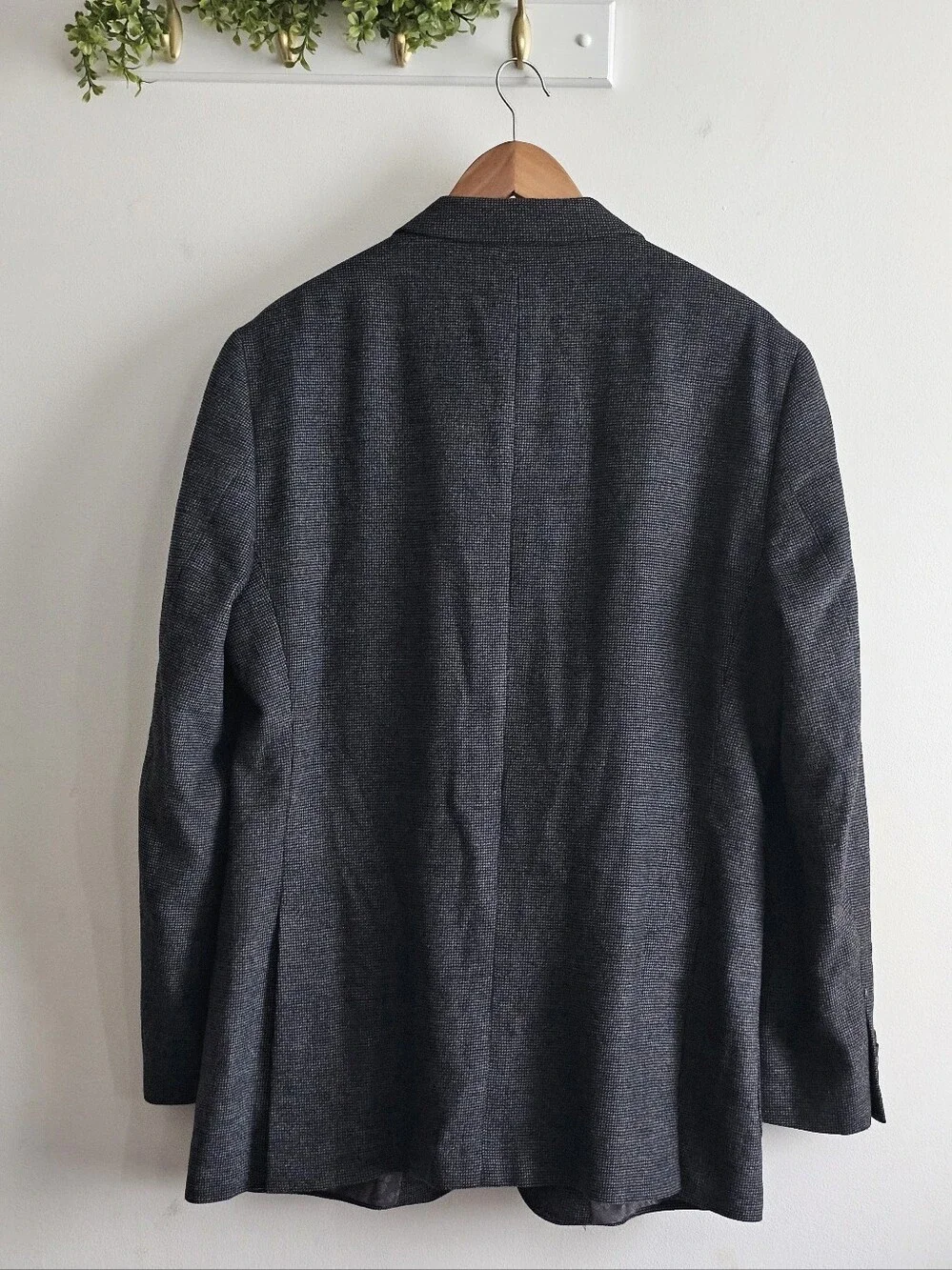 Jack Victor Collection 43L Ivanwood Sport Coat Wool Silk Cashmere Gray Blazer